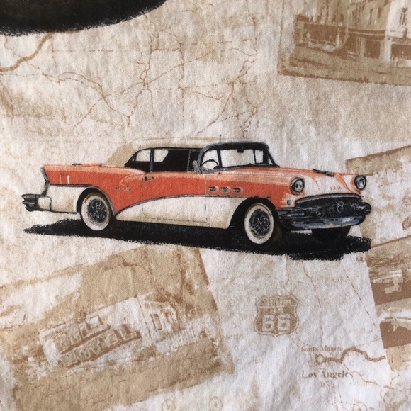 Clear Water Outfitters Button Down Men Shirt Size XXL Short Sleeve Classic Cars - Picture 10 of 16